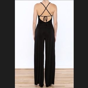Solemio Los Angeles Black Jumpsuit - Size Small